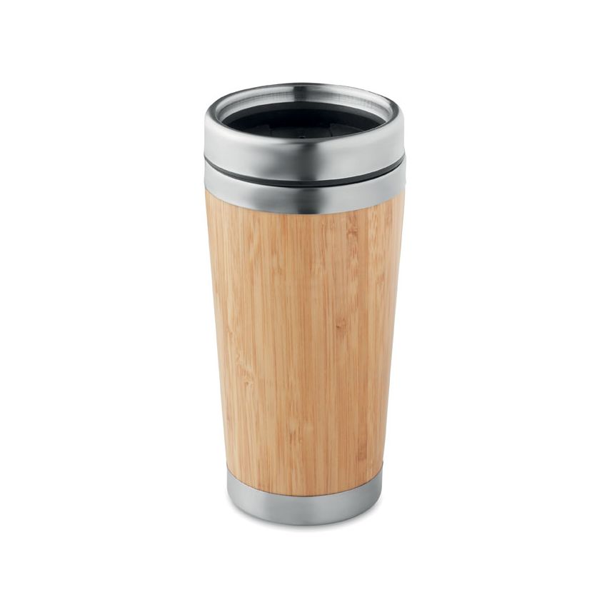 Double wall bamboo tumbler 400ml