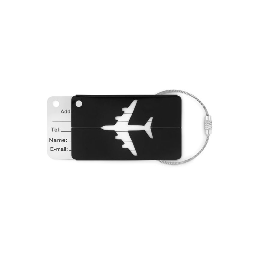 Aluminium luggage tag