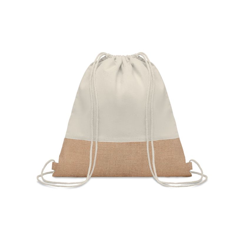 Jute drawstring bag