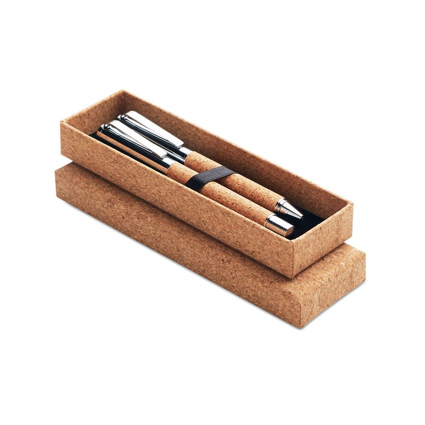 Cork box ballpoint pen