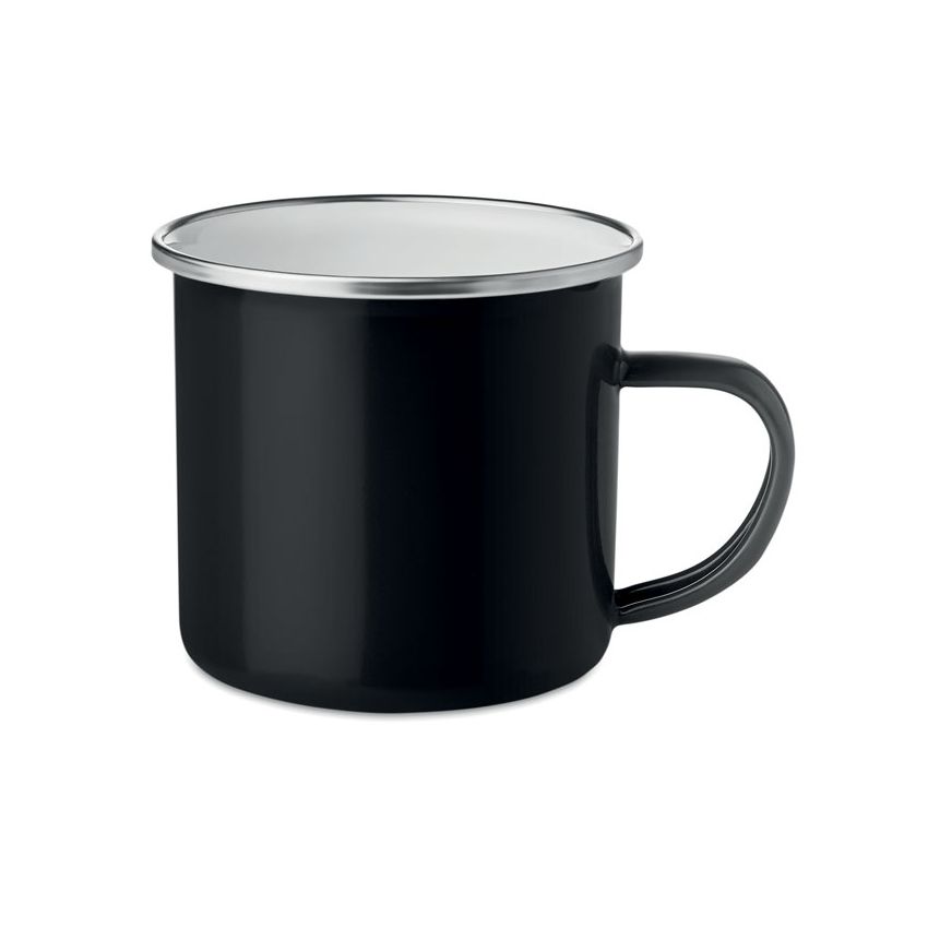 Enamelled metal mug