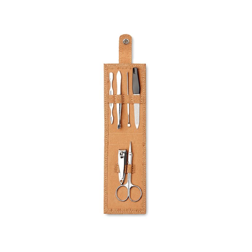 Cork manicure set