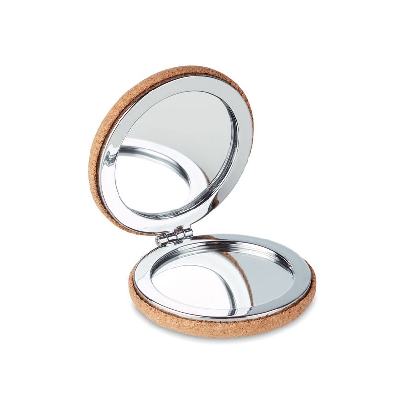Mirror with cork lid