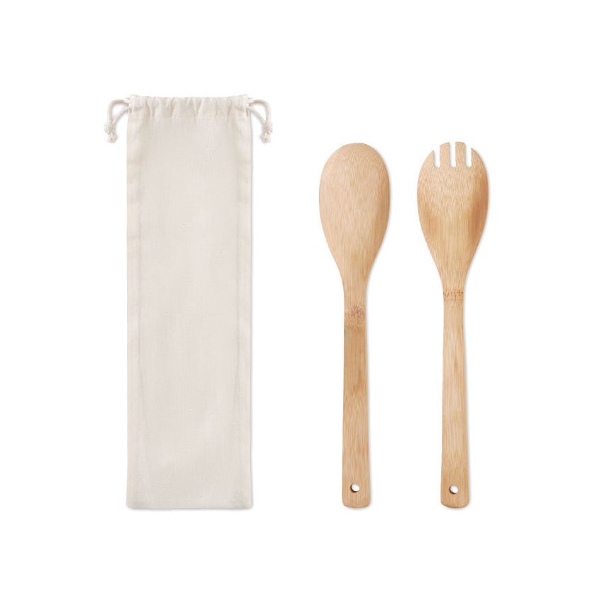 Bamboo utensil set