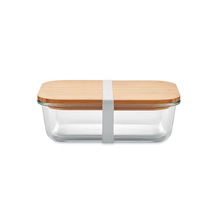 Glass lunchbox with bamboo lid