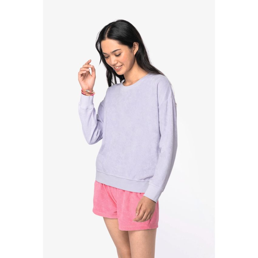 Women's eco-responsible Turkish knit sweatshirt