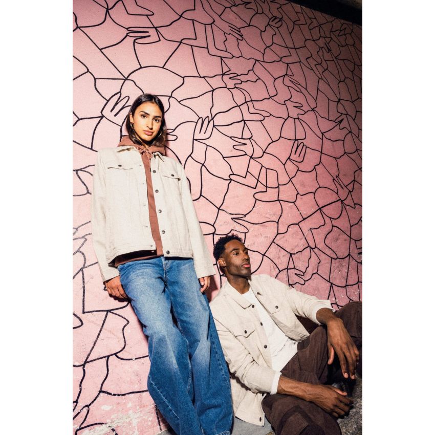 Eco-responsible women's hemp jacket