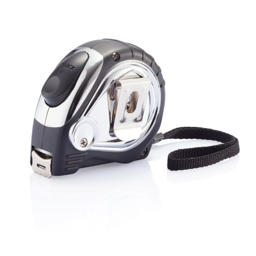 Chrome auto-stop tape measure