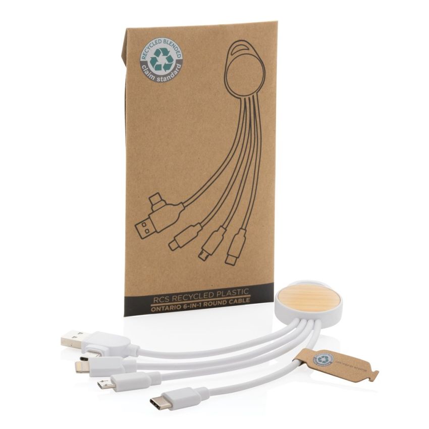 Ontario 6-in-1 round cable made from recycled plastic RCS