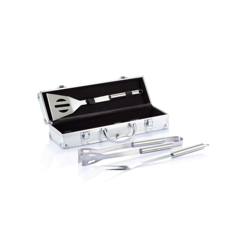 3-piece Barbecue Set in Aluminium Case