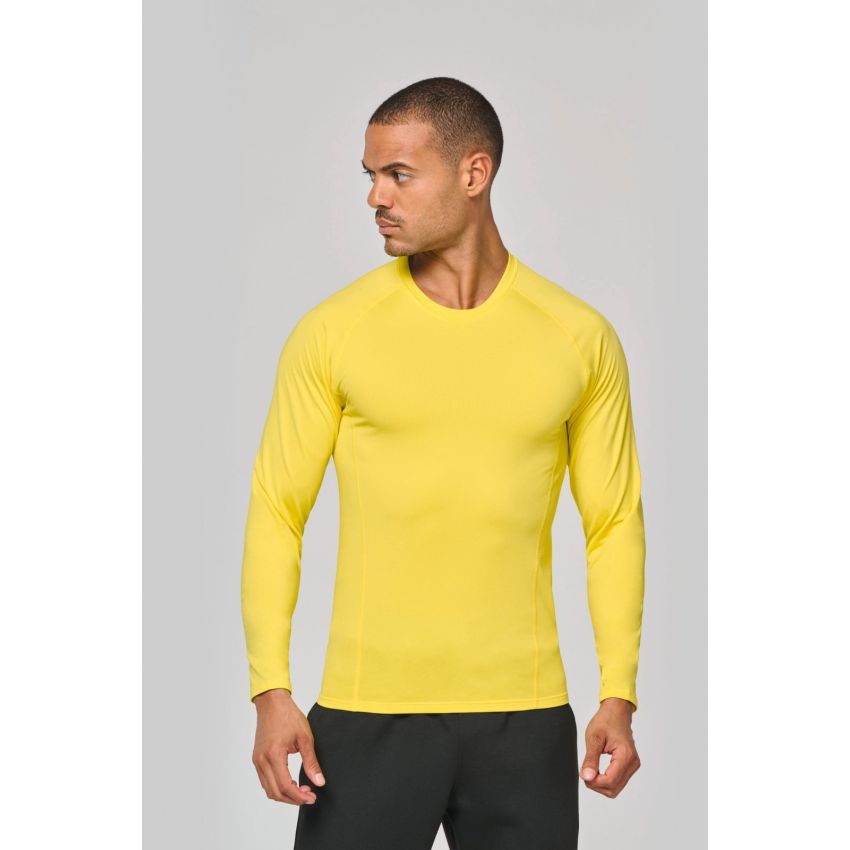 Long-sleeve sports base layer T-shirt