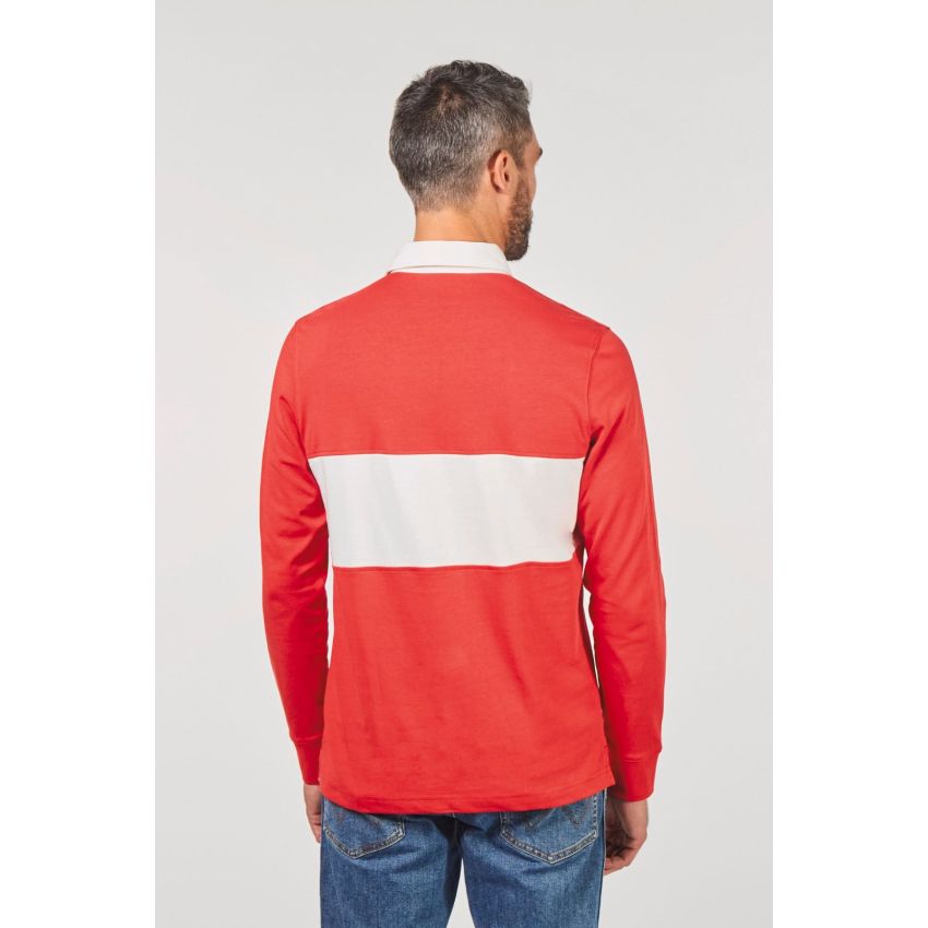 Long-sleeved rugby polo