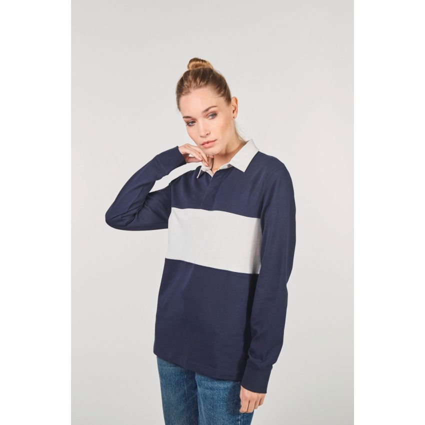 Long-sleeved rugby polo