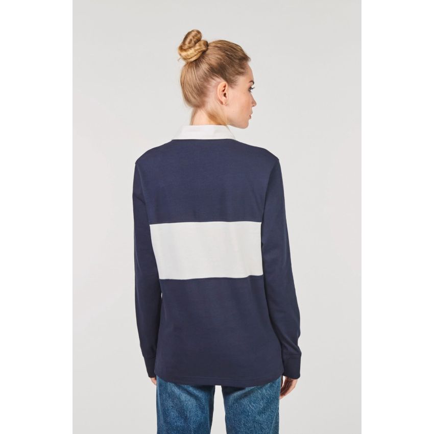 Long-sleeved rugby polo
