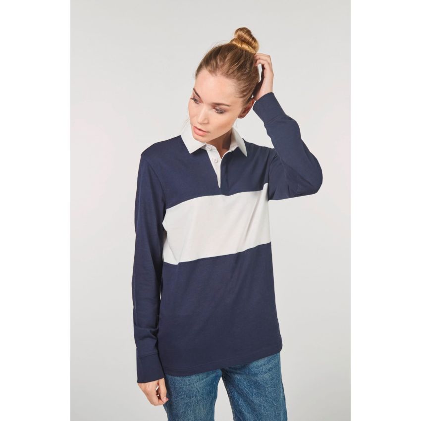 Long-sleeved rugby polo