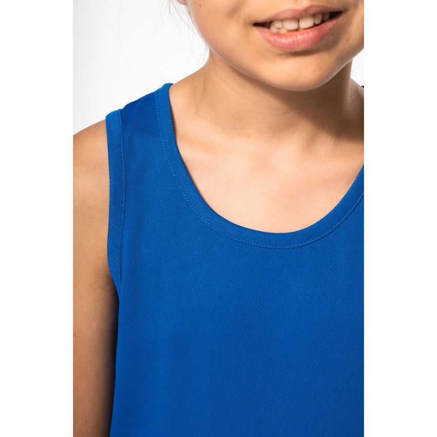 Kids' sleeveless sports T-shirt
