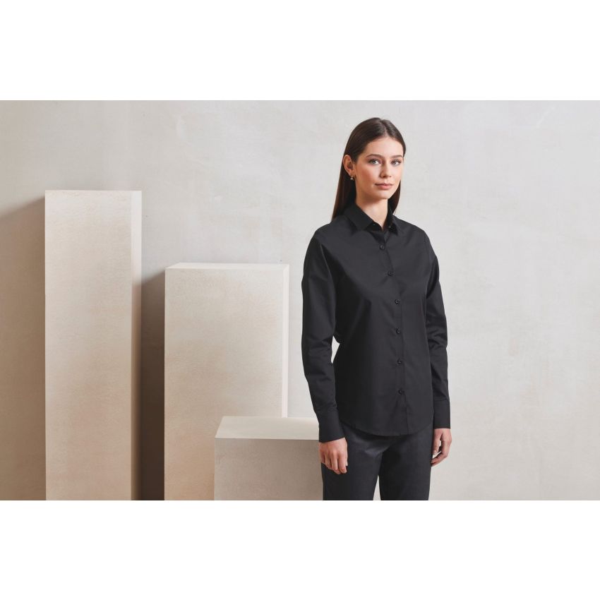 RECYCLIGHT long-sleeved poplin shirt for women