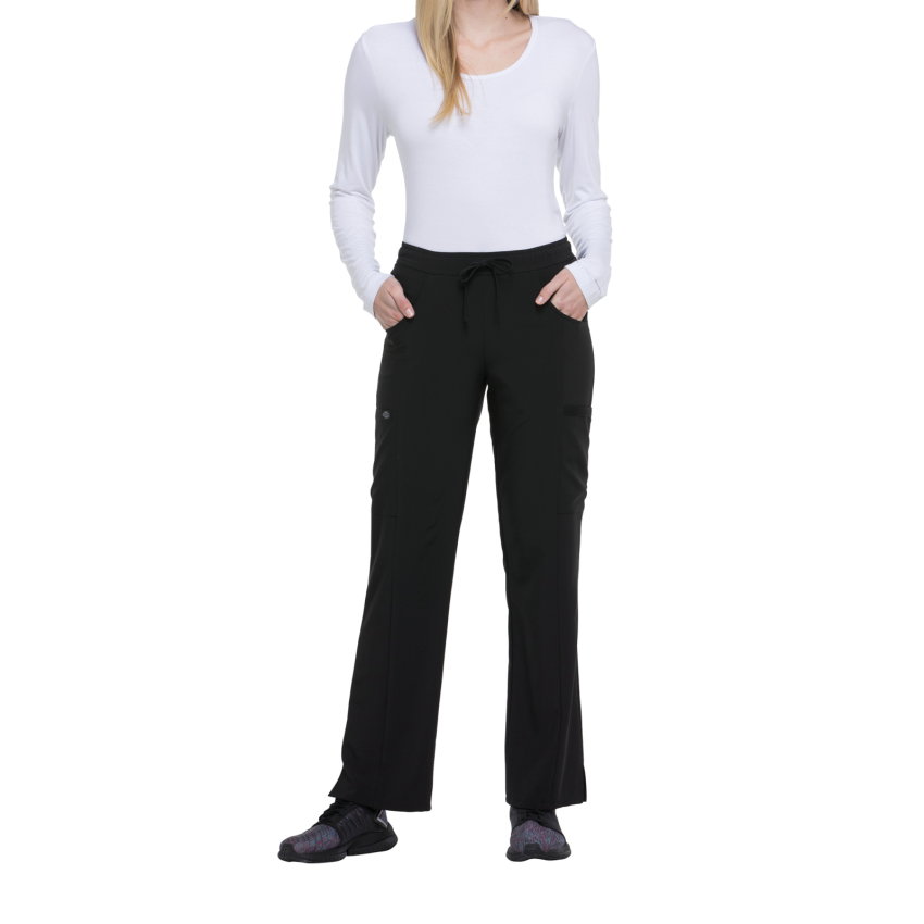 Women's mid-rise drawstring trousers