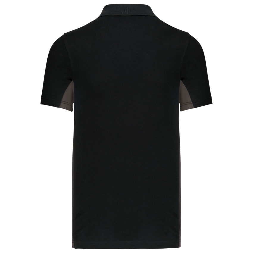 Men’s short-sleeve two-tone piqué polo shirt