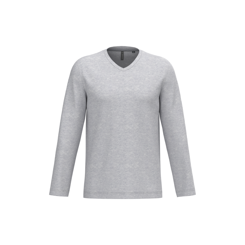 Long-sleeve V-neck T-shirt