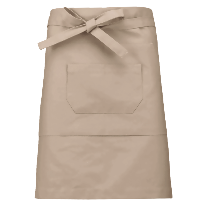 Medium length polyester/cotton apron