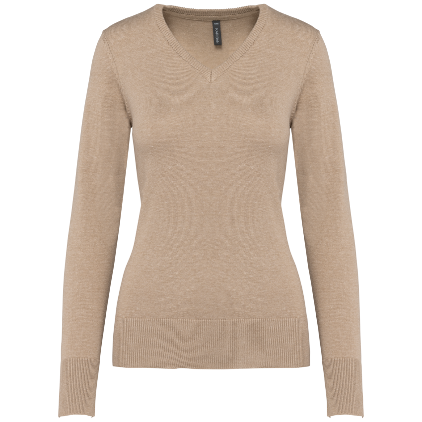 Ladies' V-neck jumper