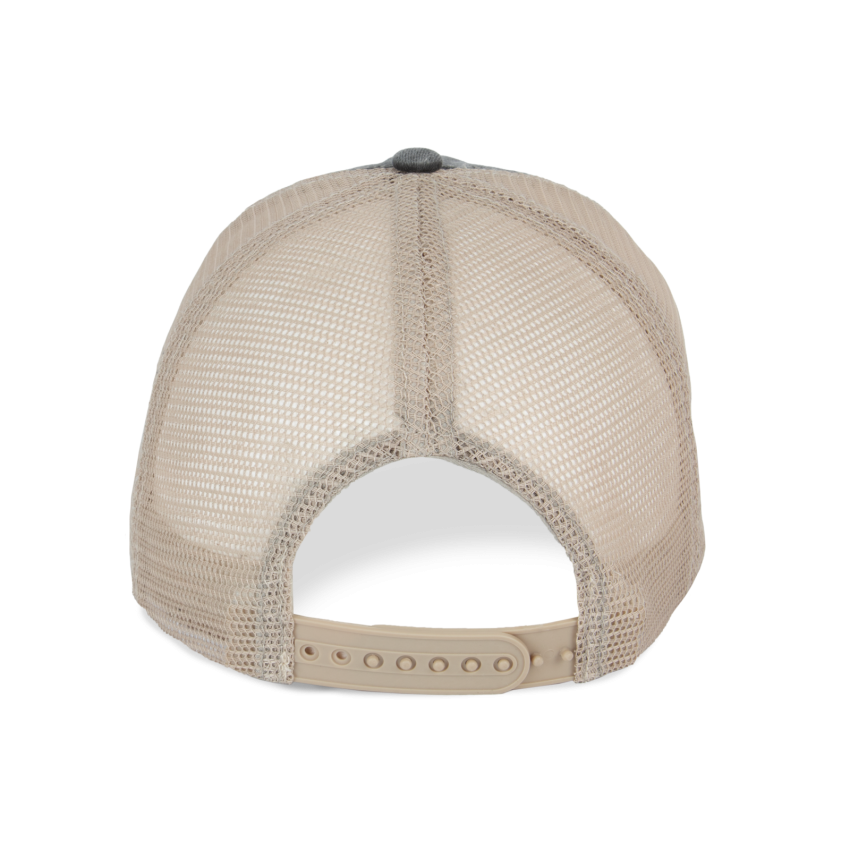 Eco-friendly unisex trucker cap with ripped effect