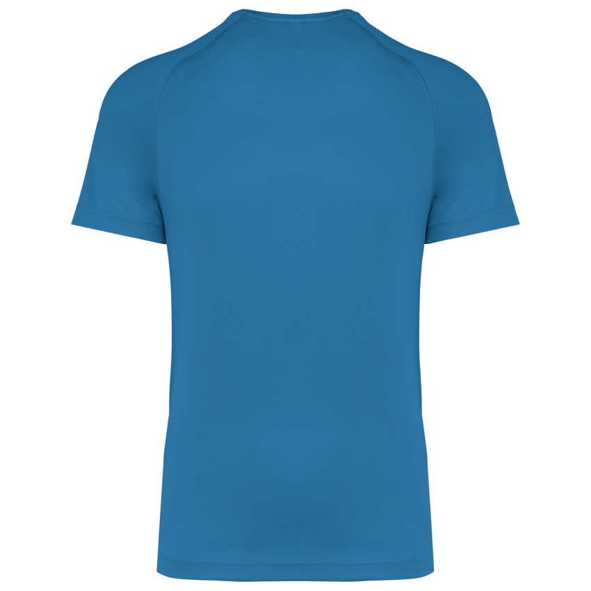 Men's sports T-shirt in recycled material with crew neck