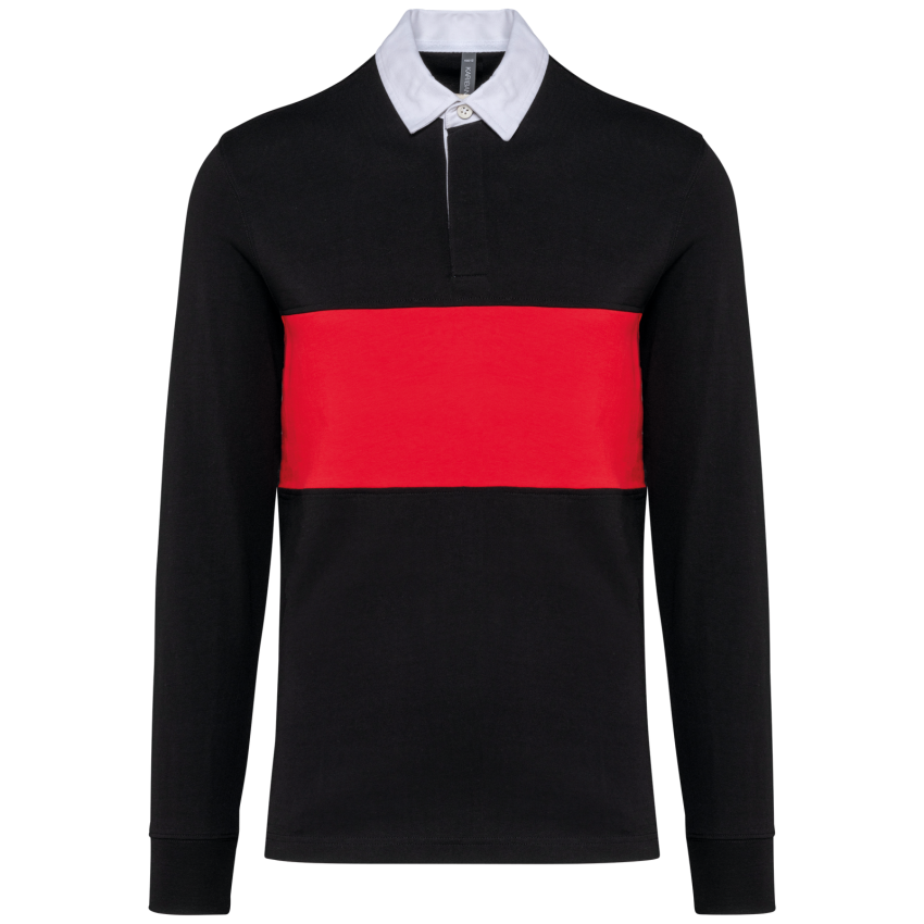 Long-sleeved rugby polo