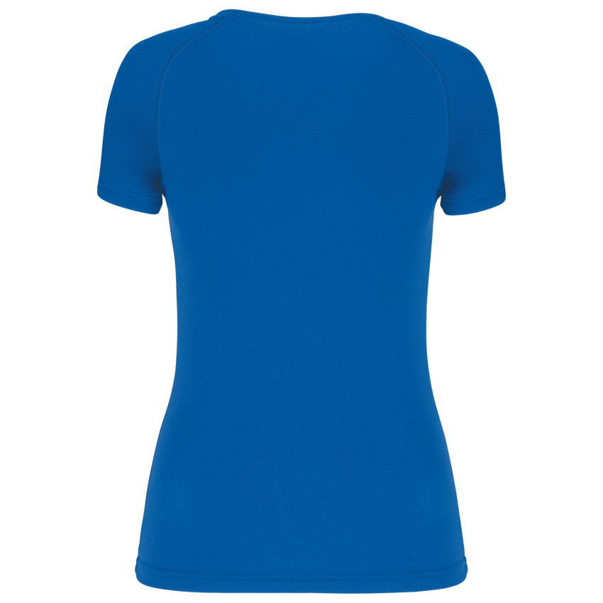 Ladies' short-sleeved V-neck sports T-shirt