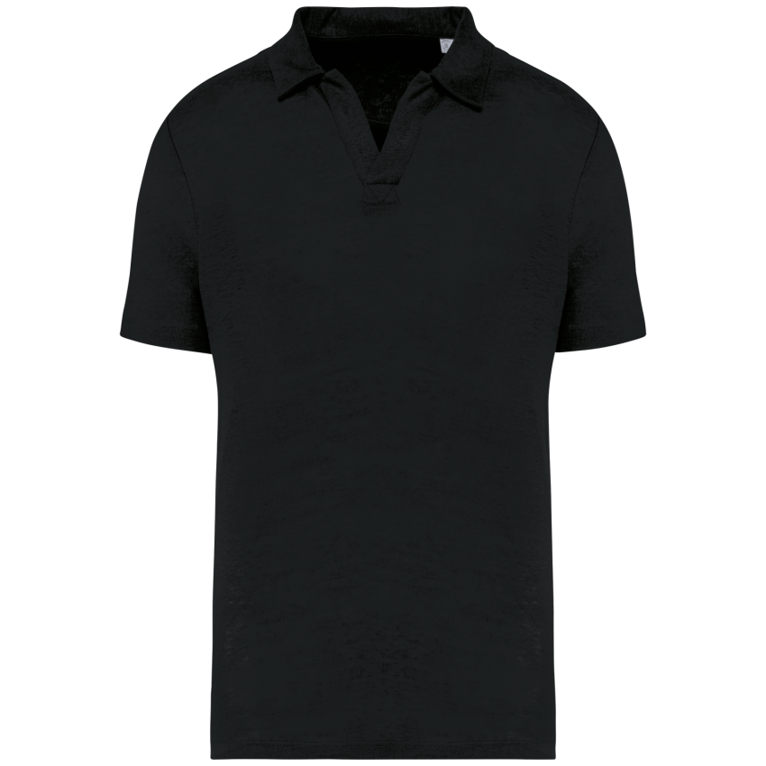 Men's linen polo