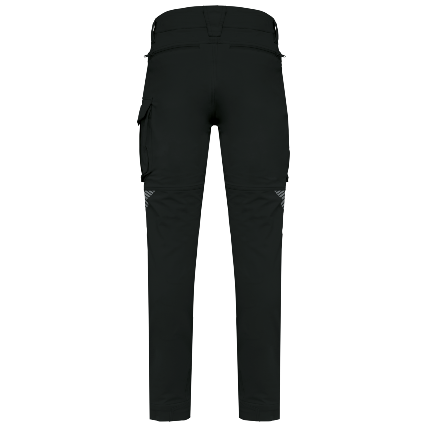 Unisex recycled multi-pocket stretch trousers