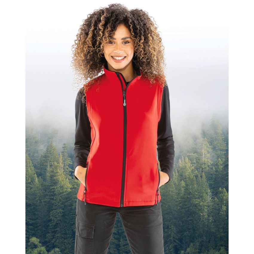 Ladies' printable softshell gilet