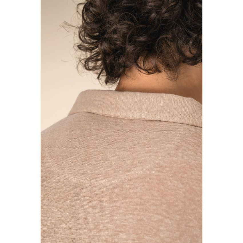 Men's linen polo