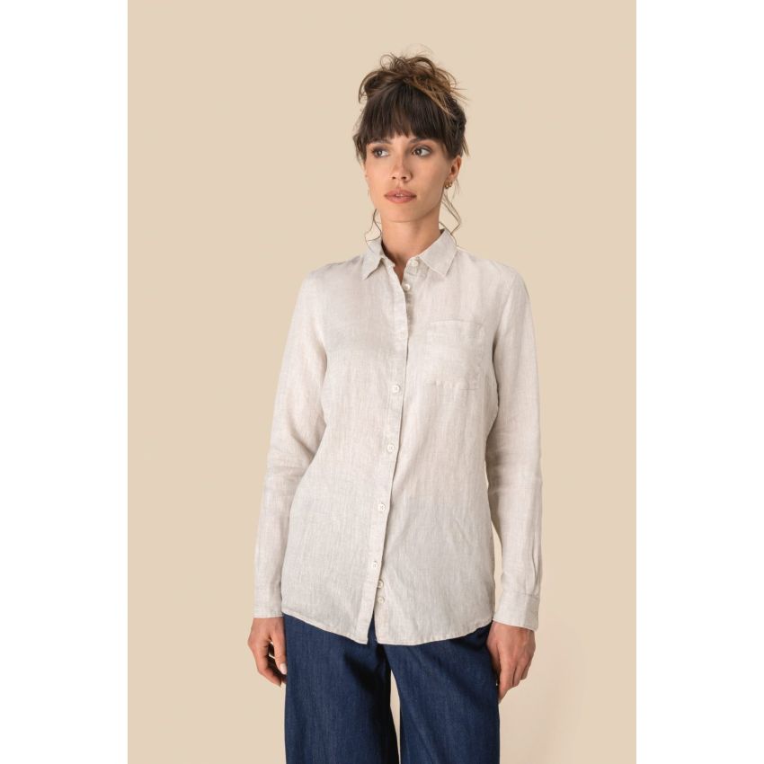 Camisa em linho de senhora