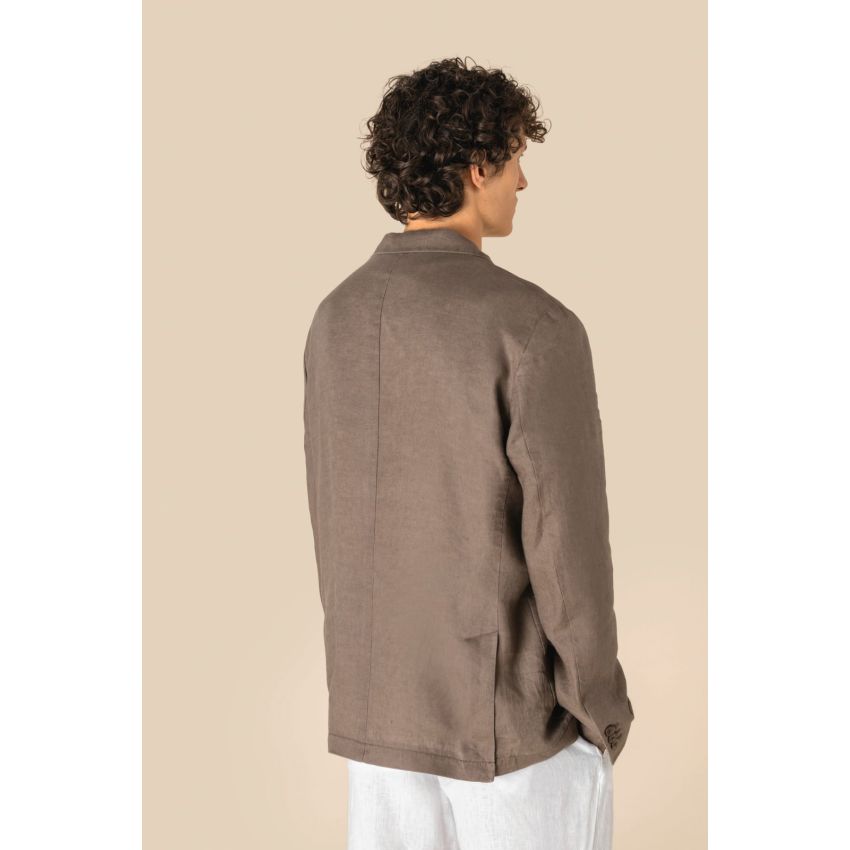 Men's washed-look linen blazer