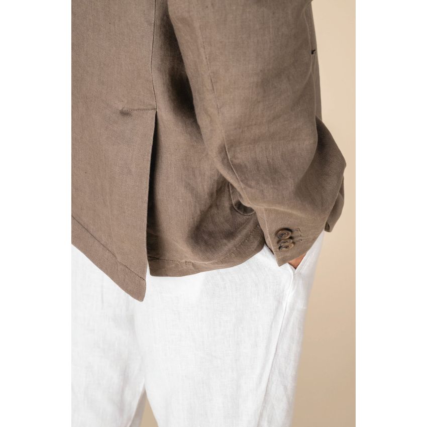 Men's washed-look linen blazer