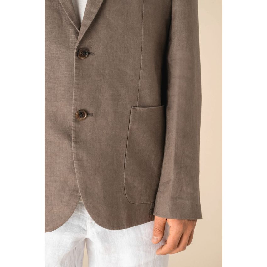 Men's washed-look linen blazer