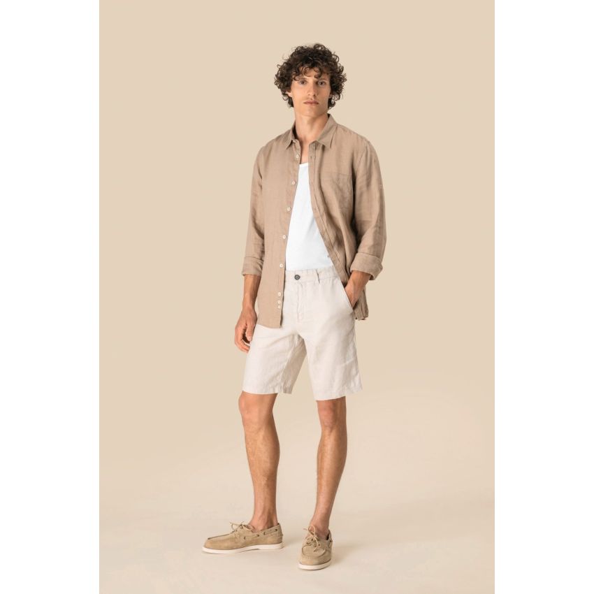 Men's linen Bermuda shorts