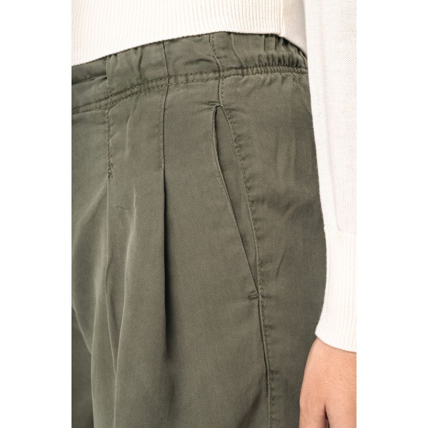 Eco-friendly washed-look Tencel shorts for women