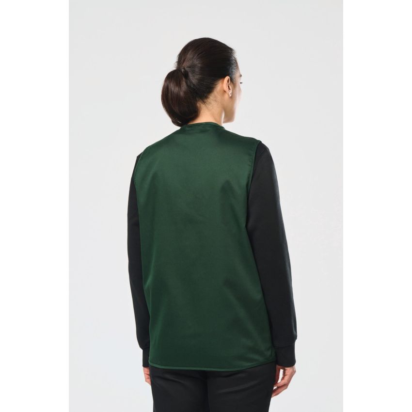 Unisex multi-pocket polyester/cotton waistcoat