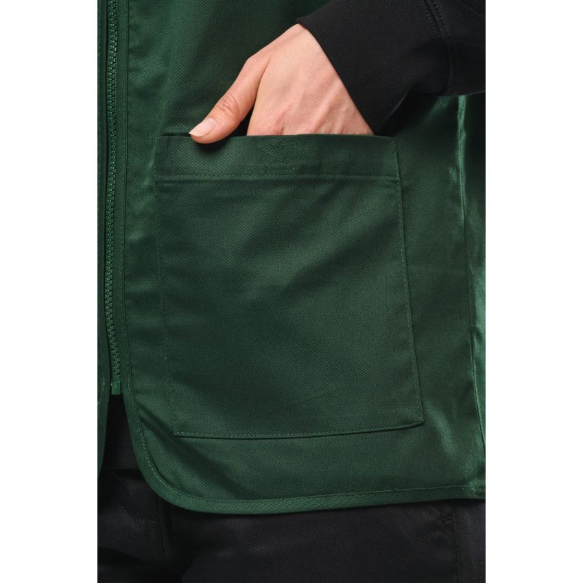 Unisex multi-pocket polyester/cotton waistcoat