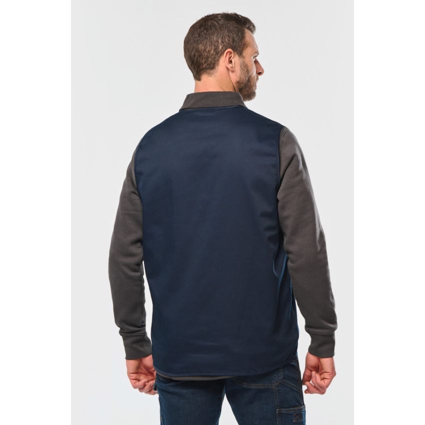 Unisex multi-pocket polyester/cotton waistcoat
