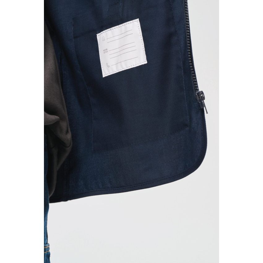 Unisex multi-pocket polyester/cotton waistcoat