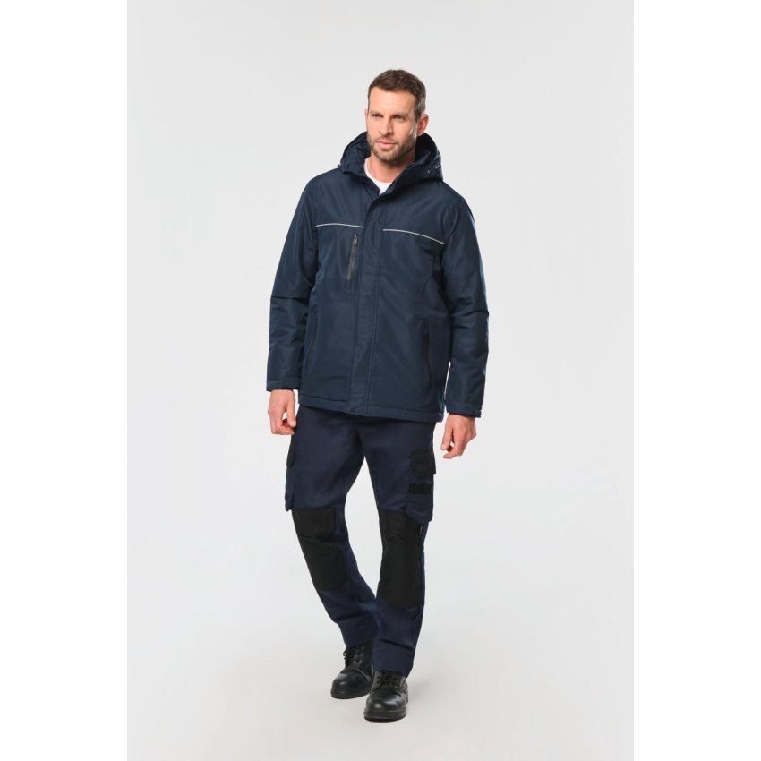 Unisex performance parka with hood