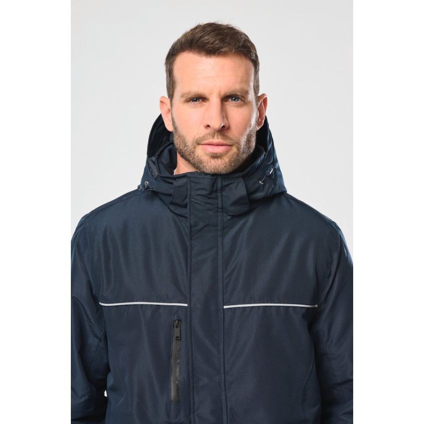 Unisex performance parka with hood
