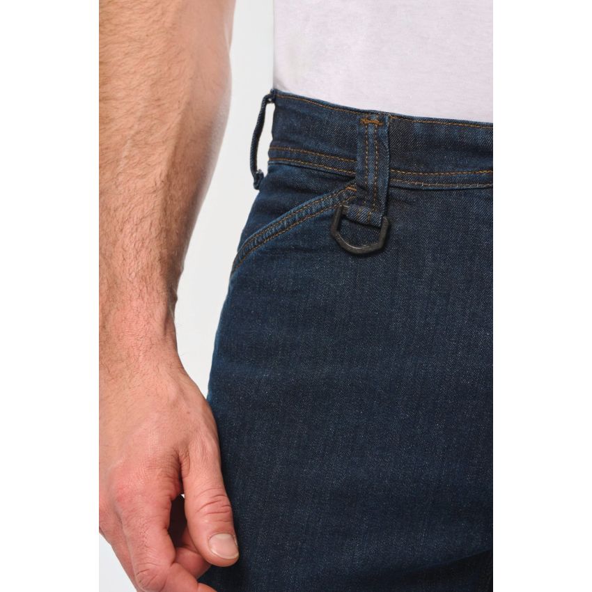 Men's multi-pocket denim jeans