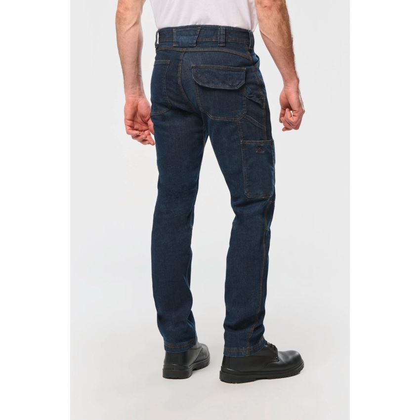 Men's multi-pocket denim jeans