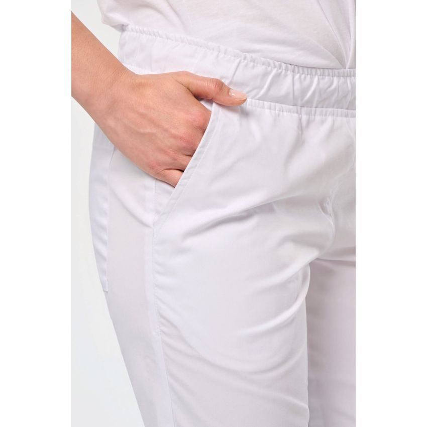 Ladies' polyester/cotton trousers