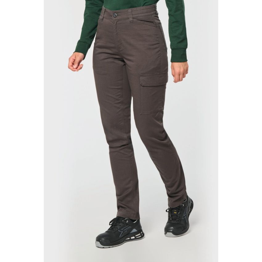 Unisex stretch cotton trousers